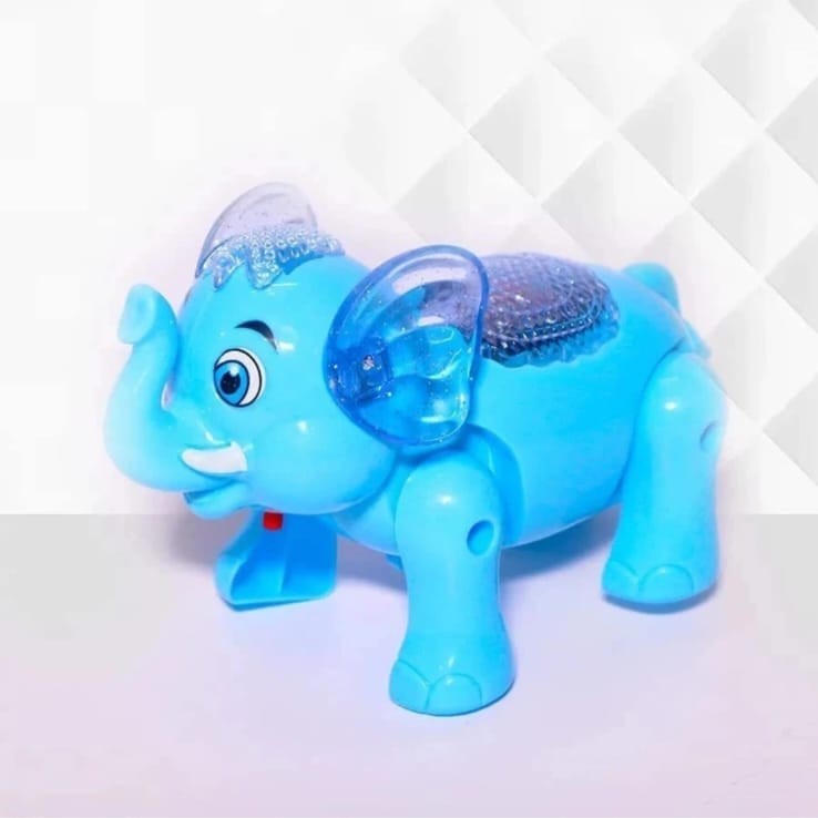 Musical Elephant Toy with Lights, Sounds – Fun Crawling Companion for Kids