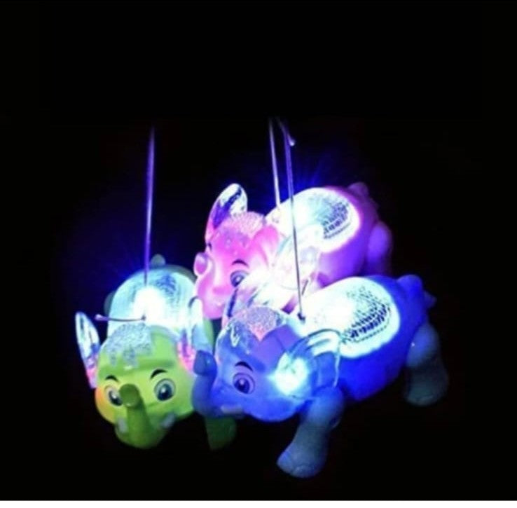 Musical Elephant Toy with Lights, Sounds – Fun Crawling Companion for Kids